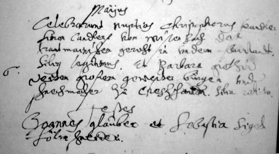 marriage record
